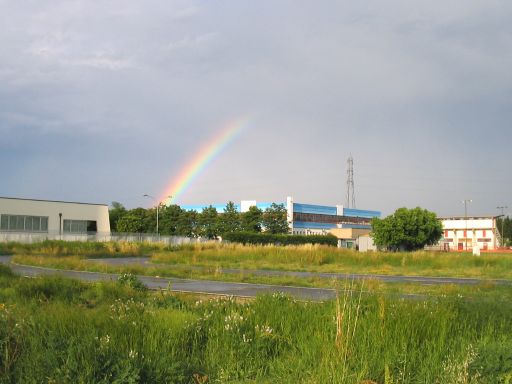 Tra le due finali, temporale e poi arcobaleno