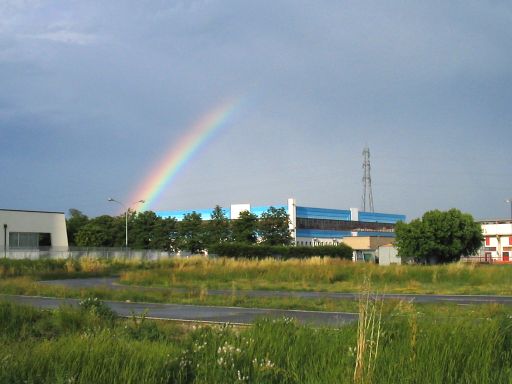 Tra le due finali, temporale e poi arcobaleno