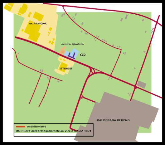 Cartina della zona del g2
