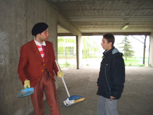 Il clown Filippo e Nicola