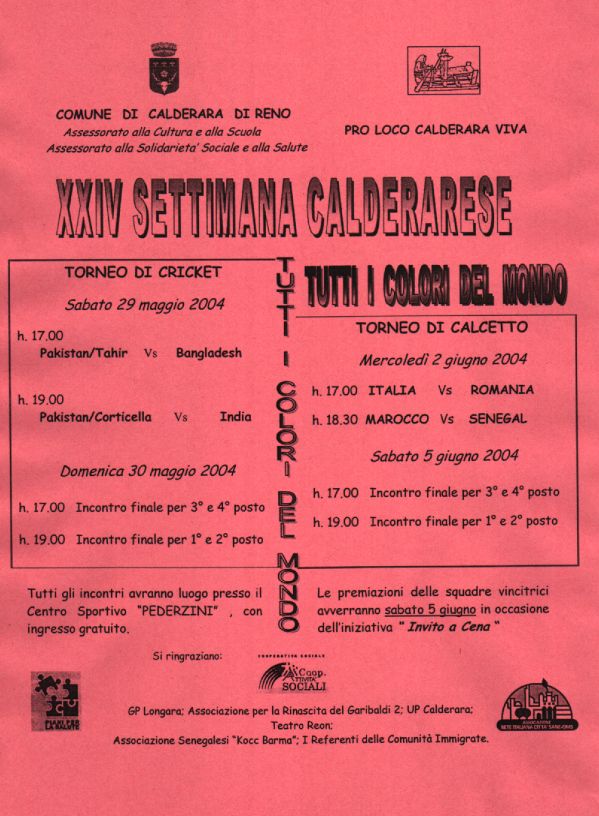 Tutti i colori del mondo - tornei sportivi