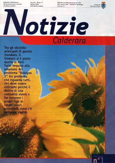 Notizie Calderara gennaio 2000