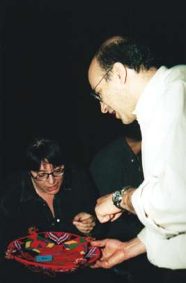 L'assessora Poli e Tahar Lamri