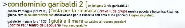 confini alla deriva 2001 al G2: dettaglio