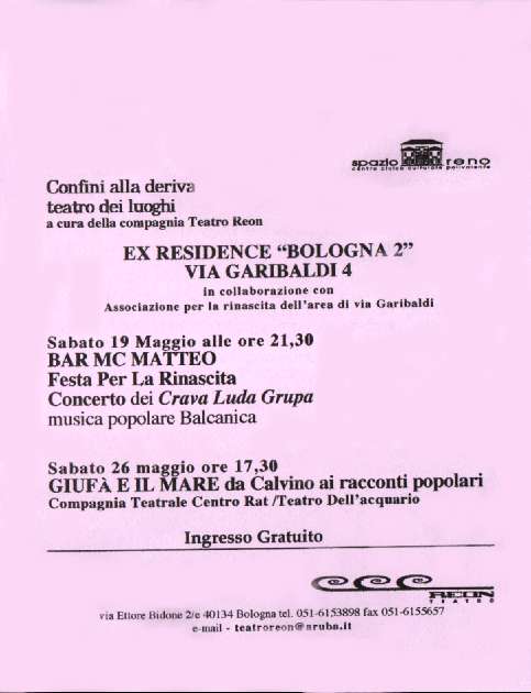 confini alla deriva 2001 al G2